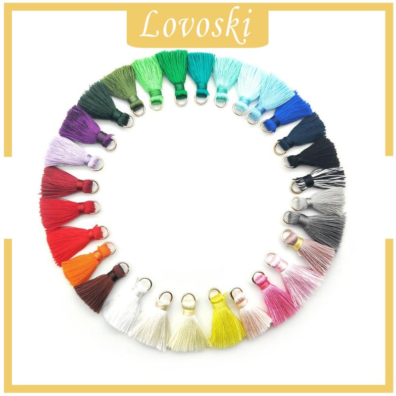 Bộ 100 Bông Tai Tua Rua Nhiều Màu Sắc