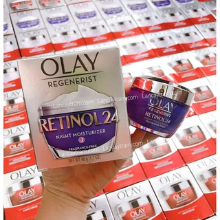 Kem Dưỡng Trắng Sáng Và Cấp Ẩm Ban Đêm Olay Regenerist Retinol 24 Night Moisturizer Không Mùi 48G