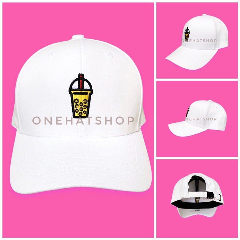 Nón lưỡi trai logo trà sữa trân châu [Chất Lượng Cao] - brand onehatshop