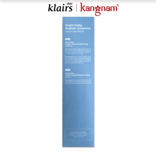 Combo Klairs Vitamin Duo Trial Kit (Klairs Vitamin Drop 35ml + Klairs Vitamin E Mask 15ml)