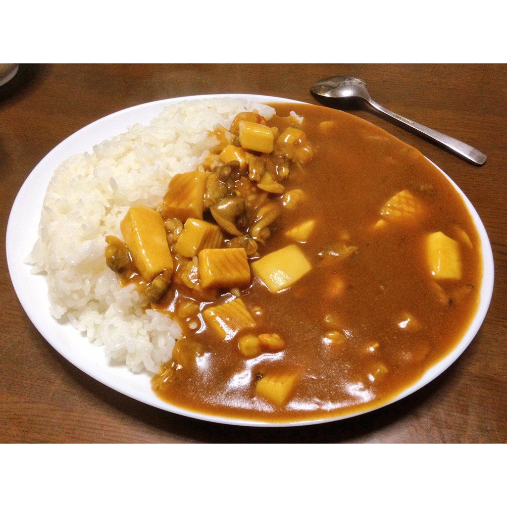 Viên cari kiểu nhật 3 vị hoàn chỉnh: Không cay| Cay vừa| Cay 200G - Viên Sốt Kem Và Sốt Vang Kiểu Nhật 160G