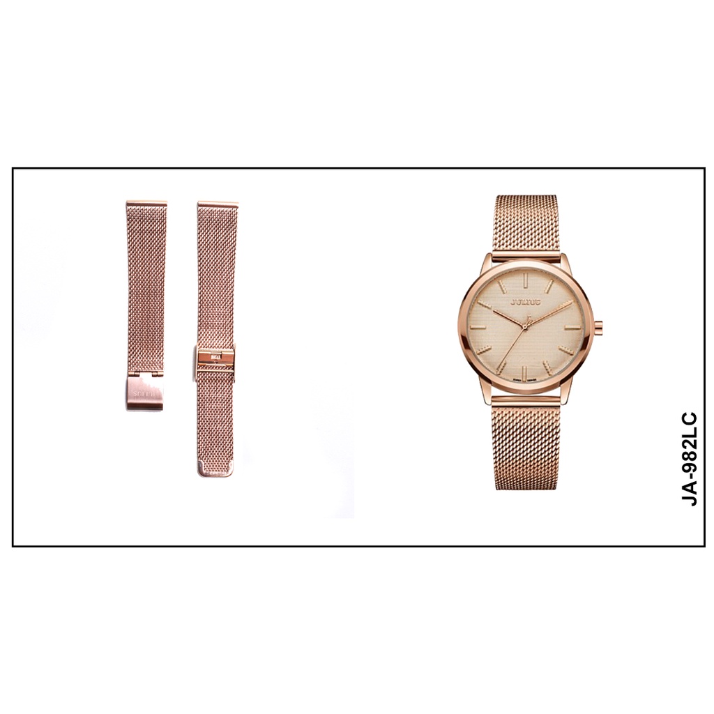 Dây đồng hồ Julius size 18 nhiều màu sắc
