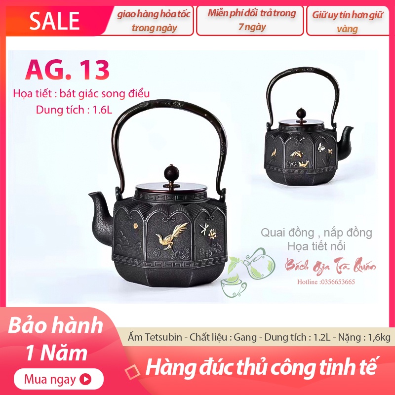 💎 SIÊU SALE 💎Tổng Hợp Các Mẫu Ấm Gang Tetsubin Nhật - Hàng Đúc Thủ Công Cao Cấp