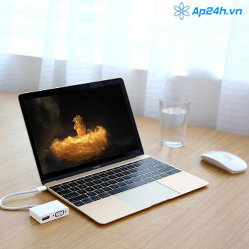 Cáp chuyển USB Type C to HDMI/VGA hỗ trợ full HD 3D 4Kx2K Ugreen 30843