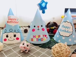 Mũ sinh nhật nhiều hình cho bé