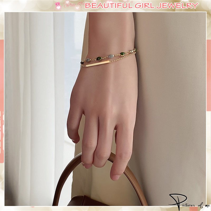 Vòng Tay Đính Đá Zircon Đơn Giản Thời Trang Phong Cách Hàn Quốc Cho Nữ