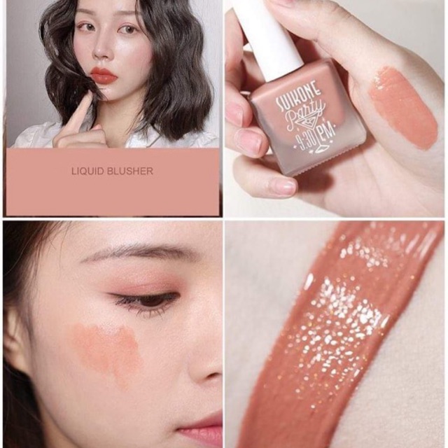 Má Hồng Dạng Kem Suikone Party Dupe Apieu - Cream Blush - Má Hồng Nước