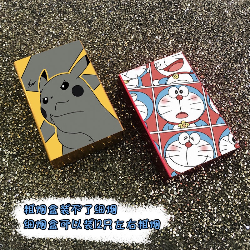 Hộp Đựng Thuốc Lá Mỏng Hình Nhân Vật Hoạt Hình One Piece / Pikachu / Naruto