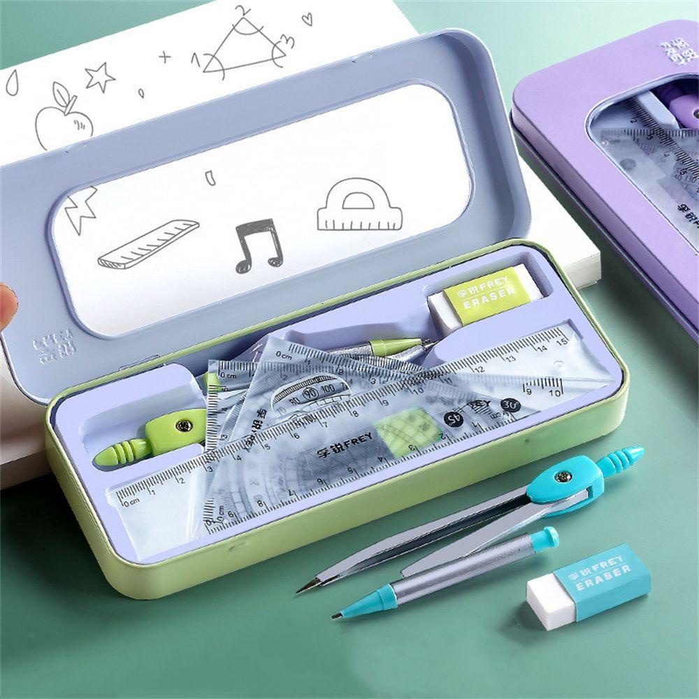 AUGUSTINE Bộ Dụng Cụ Compa Và Thước Kẻ Dành Cho Học Sinh