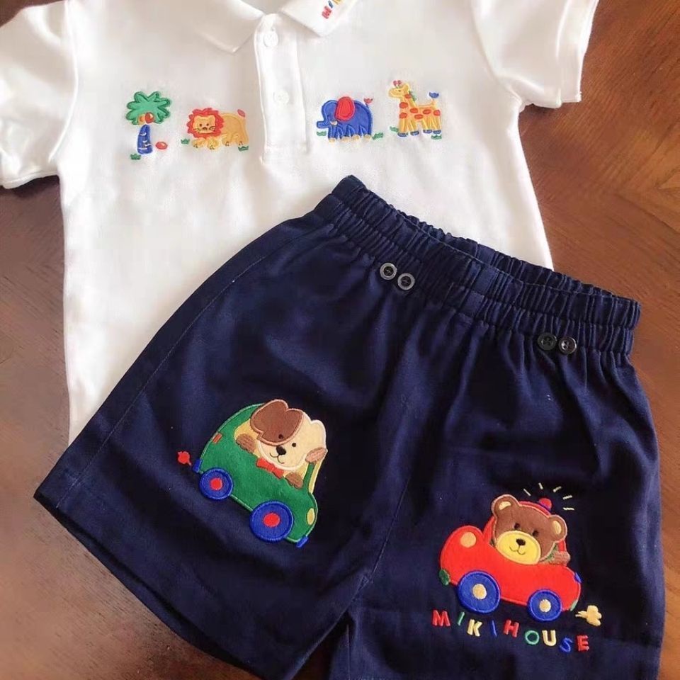 Set Áo Thun Ngắn Tay Và Quần Short Thể Thao Thời Trang Mùa Hè Cho Bé Trai