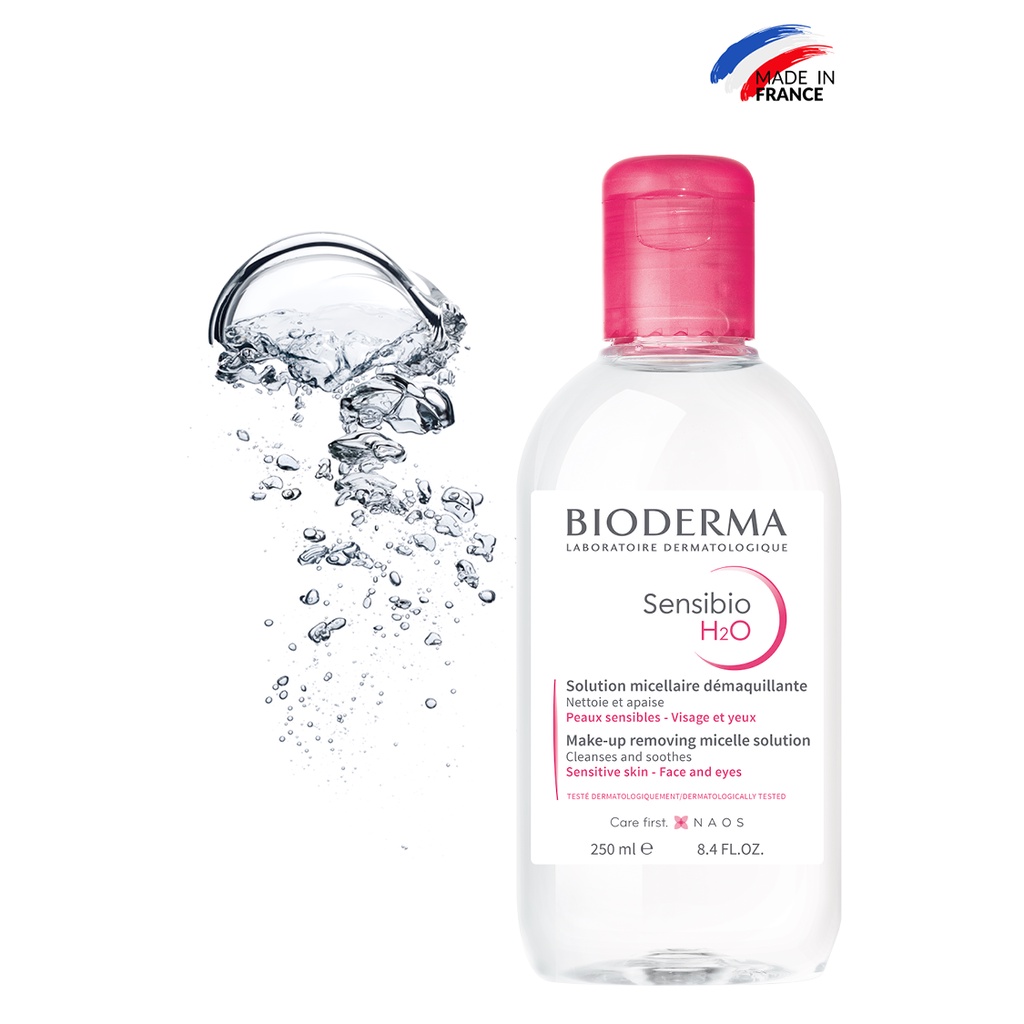 Dung dịch làm sạch và tẩy trang công nghệ Micellar Bioderma Sensibio H2O - 250ml