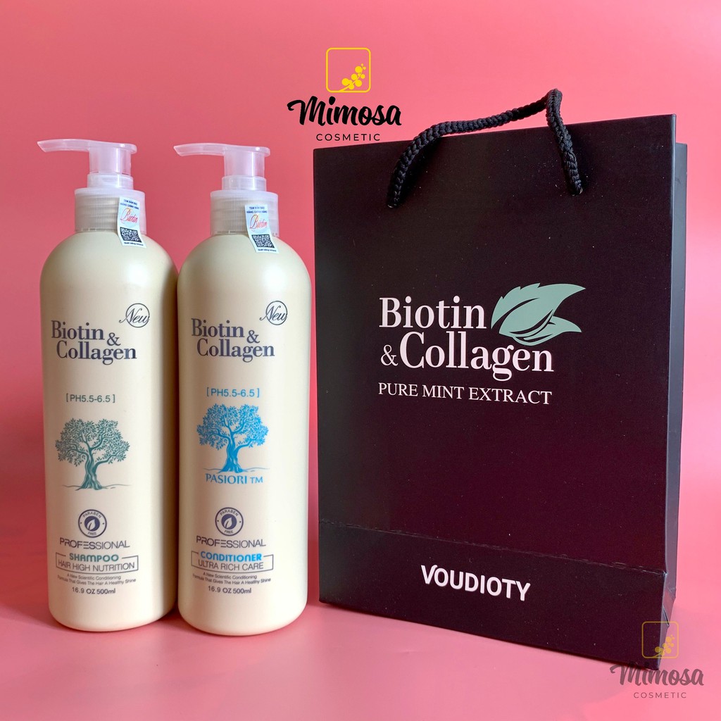 🌺 FreeShip 🌺Cặp Dầu Gội Xả Biotin Collagen Trắng | Giảm Rụng Tóc,Phục Hồi Tóc Khô Xơ, Hư Tổn 🌺Hàng Chính Hãng🌺