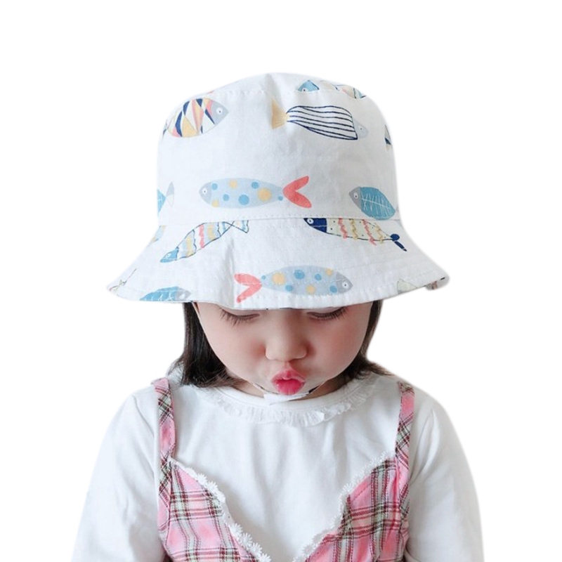 Mũ Tròn Hoạ Tiết Hoạt Hình Cho Bé