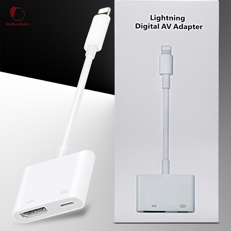 Cáp Chuyển Đổi Lightning Sang Hdmi Digital Av Tv Dành Cho Apple Iphone X 8 7 6 Plus Ipad