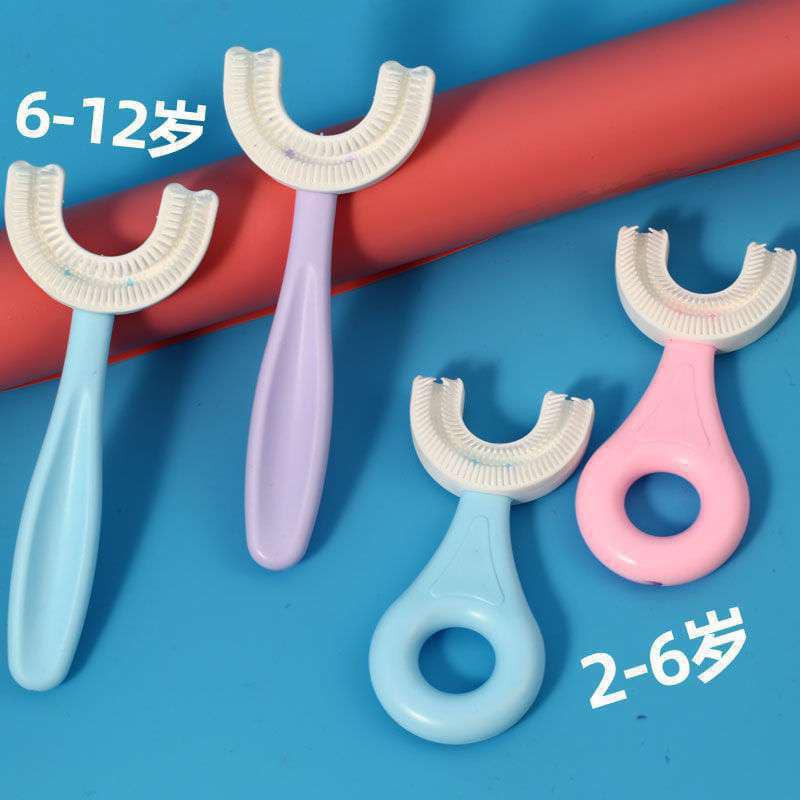 Bàn Chải Đánh Răng Chữ U Thông Minh Chất Liệu Silicon Cho Bé Từ 2 - 6 Tuổi