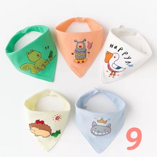 Combo 5 yếm dãi cotton thời trang siêu mềm cho bé a0159