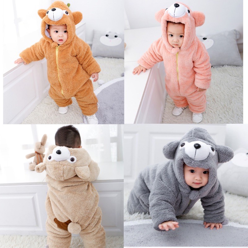Ủ gấu bông Body gấu bông ấm áp cho bé
