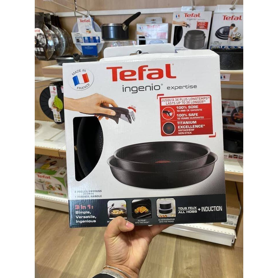 SET 2 CHẢO TEFAL INGENIO EXPERTISE 22-26 CM CÁN RỜI - hàng MADE IN FRANCE - cực bền.