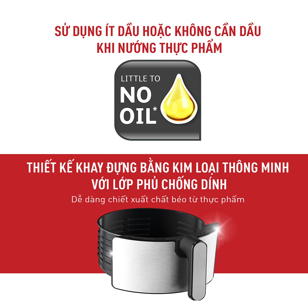 Nồi chiên không dầu TEFAL EY401D bản điện tử dung tích 4,2 lít