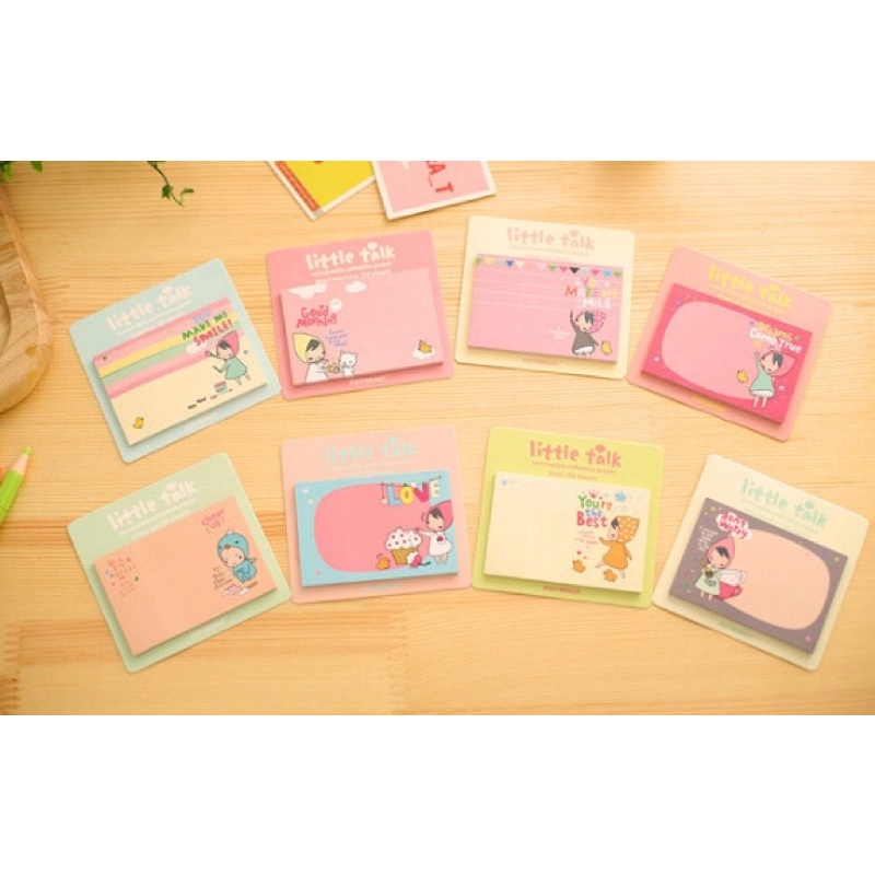 Giấy note hình chữ nhật nhiều mẫu