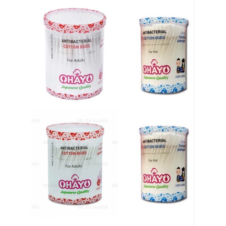 Tăm Bông OHAYO For Adults JP01 (Xoắn - Tròn) - dành cho người lớn -cvspharmacy