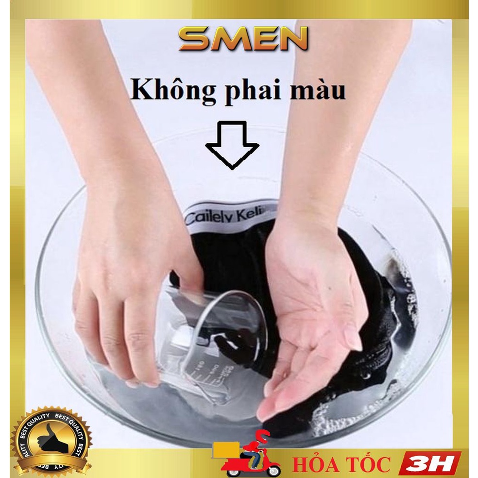 Quần Lót Nam boxer thông hơi thun lạnh, Quần sịp đùi nam Thông Hơi Xuất Nhật ST01( Che tên) - SMEN