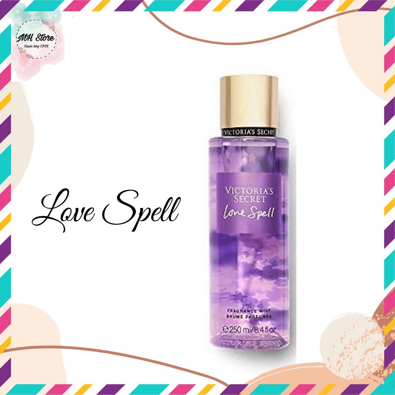 Xịt Thơm Nước Hoa Toàn Thân 🌸 Xịt Thơm Body mist Victoria ’s Secret (250ml) Love Spell