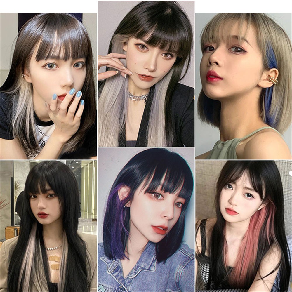 Tóc Giả Dài Xoăn Tự Nhiên Nhiều Màu Thời Trang Cho Nữ Kèm Kẹp Tóc