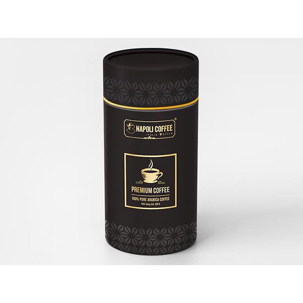 Cà phê hạt rang xay Napoli- Premium loại (500g/ Lon)
