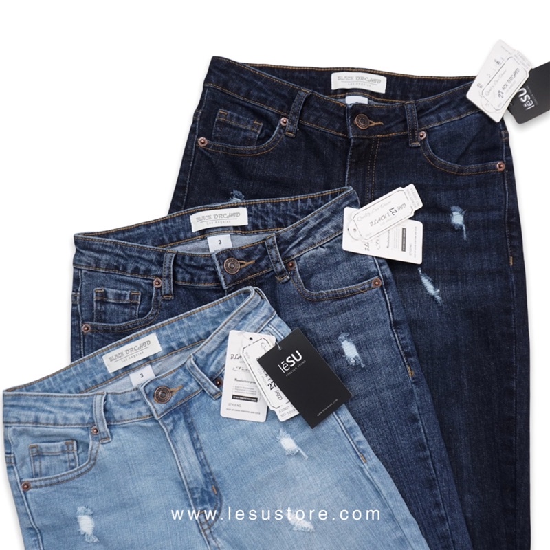 ẢNH TỰ CHỤP Quần Jeans SKinny rách đùi dài 92cm