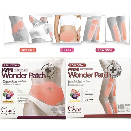 Hộp 5 Miếng Dán Tan Mỡ Bụng Mymi Wonder Patch Hàn quốc