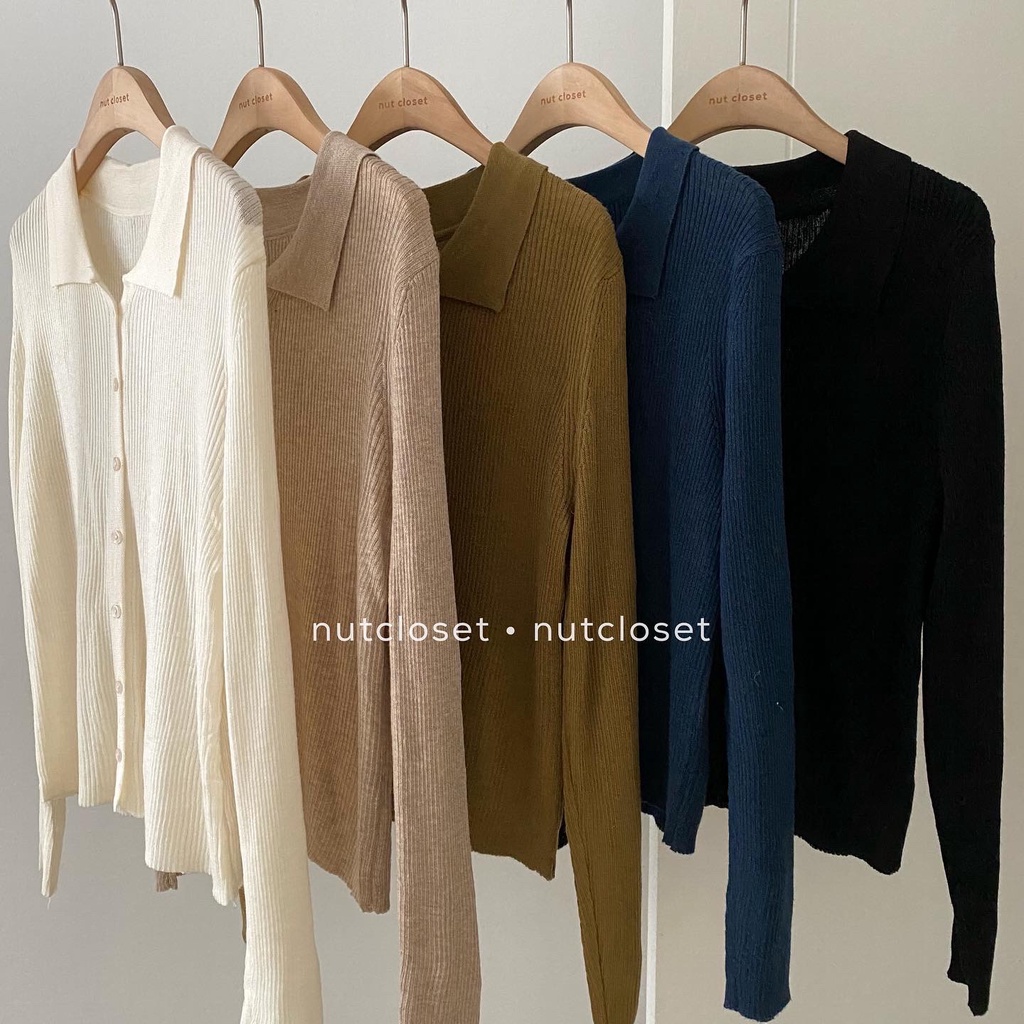 Áo cardigan cổ polo _ A0257 | BigBuy360 - bigbuy360.vn