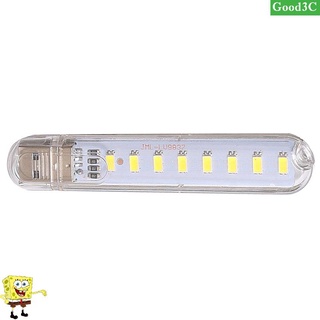 Mini 3leds 8leds usb led night light book reading lamp camping bulb gifts