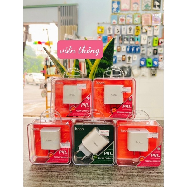 Cóc Sạc Nhanh Hoco C76 Plus PD Type C Cho IPhone 20W