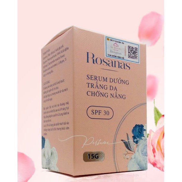 SERUM ROSANAS DƯỠNG TRẮNG DA, CHỐNG NẮNG 15G