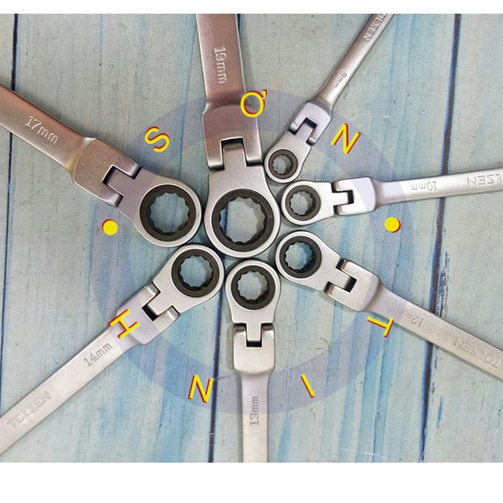 Bộ Vòng Miệng Tự Đông Lắc Léo 7 Cây Tolsen 15259