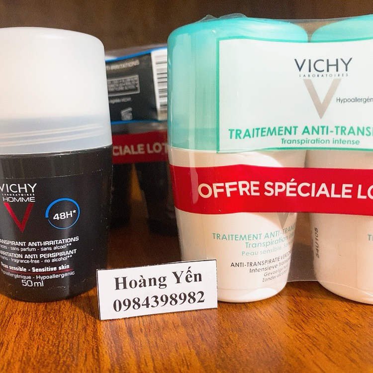 [1 LỌ] Lăn khử mùi Vichy Ngăn mùi 48h - 72h