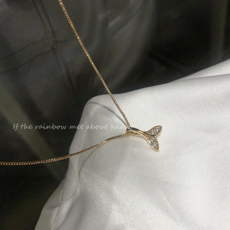 Vòng cổ Thép Titan Mặt Đuôi Nàng Tiên Cá Thời Trang Cho Nữ