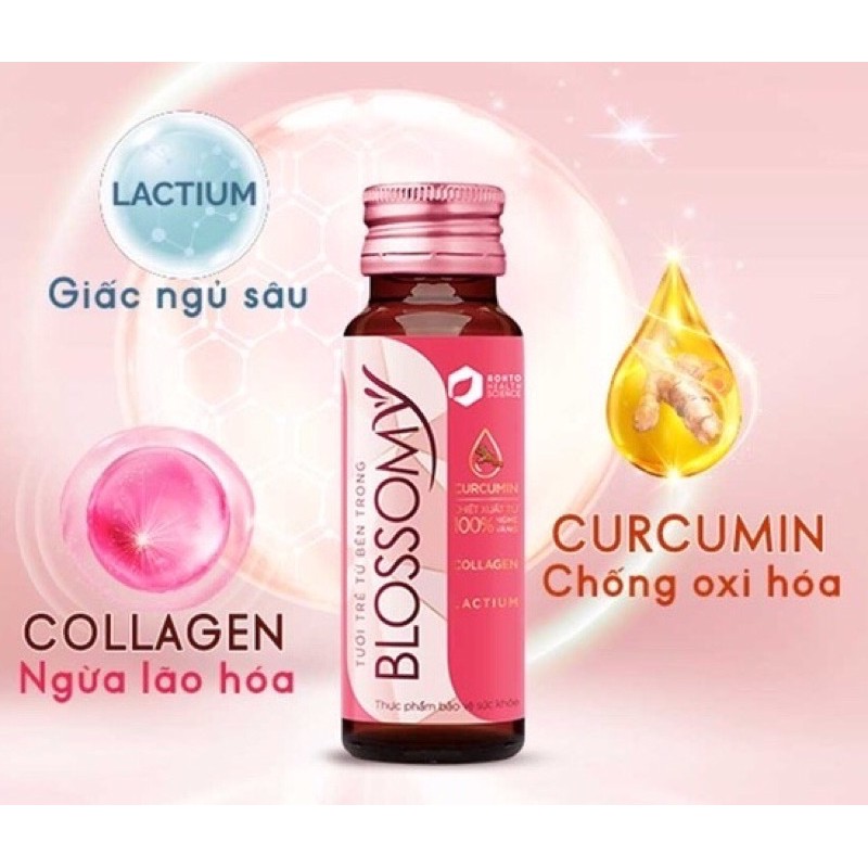 [Mã COSDAY -50K đơn 150K] Collagen Blossomy - sáng da, khoẻ dạ dày - Hộp 10 chai