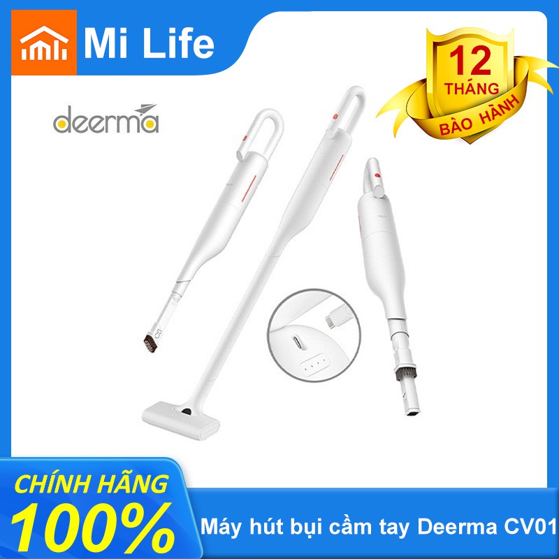 [Mã ELMS4 giảm 7% đơn 500K] Máy hút bụi cầm tay không dây cao cấp Deerma VC01- chính hãng
