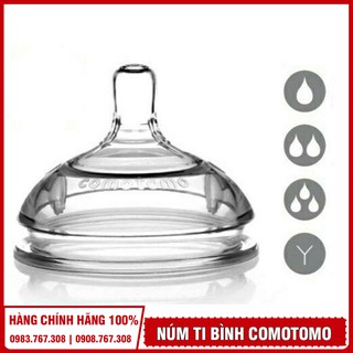 Núm Ty Silicon Thay Thế Bình Comotomo Chống Sặc Siêu Mềm - Chính Hãng (Có bán lẻ 1 cái)