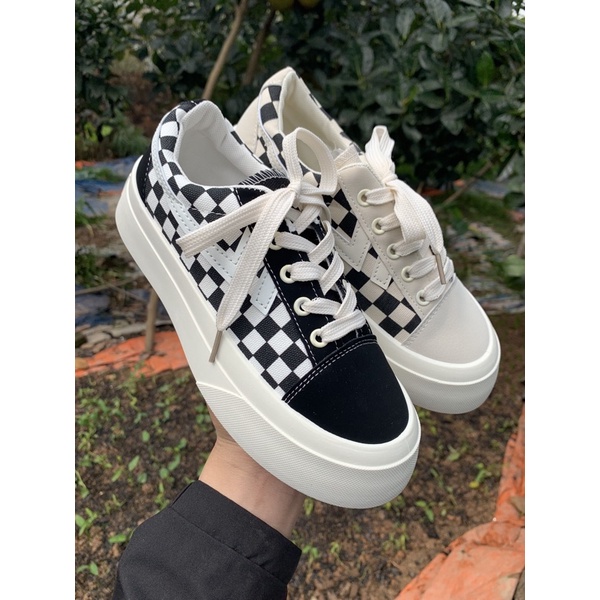 Giày nữ thể thao phối kẻ DUSAN trẻ trung hàn quốc hót trend | BigBuy360 - bigbuy360.vn