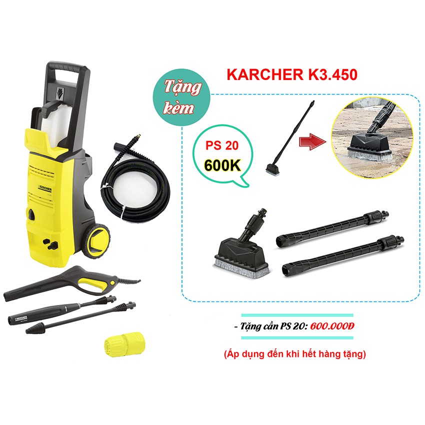 Máy phun rửa xe áp lực cao Karcher K3.450 *KAP