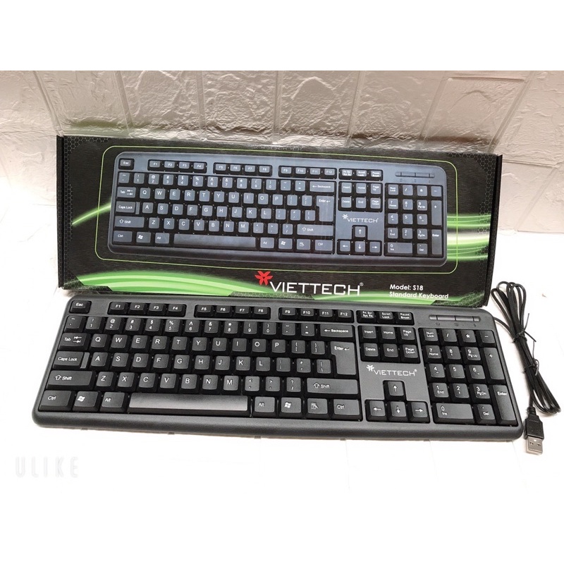 Bàn phím văn phòng Viettech S800 có dây cổng usb gia rẻ