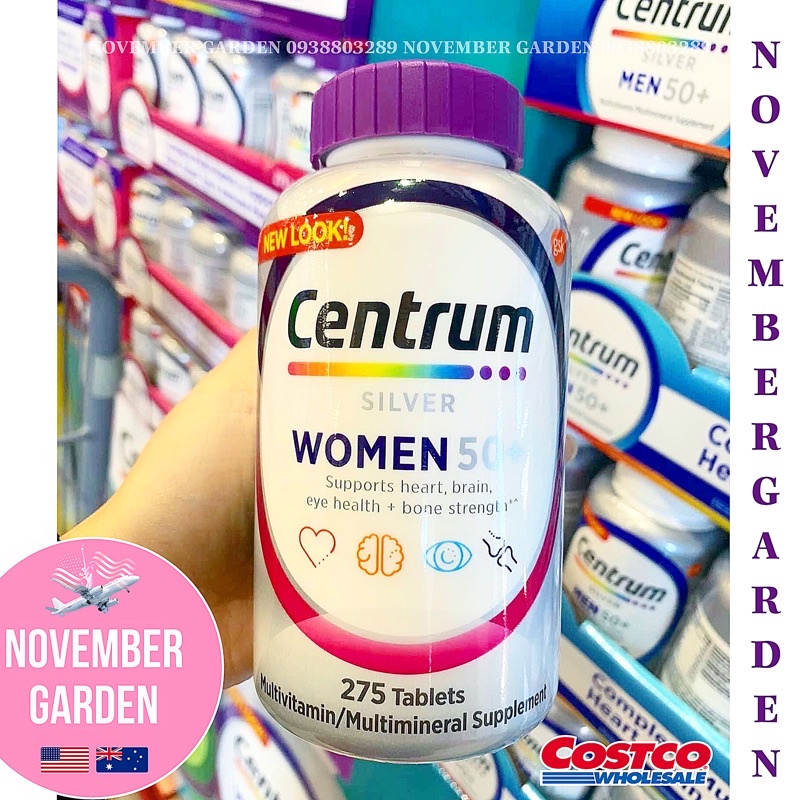Centrum Silver Women 50+ Viên uống tổng hợp vitamin cho phụ nữ trên 50 tuổi