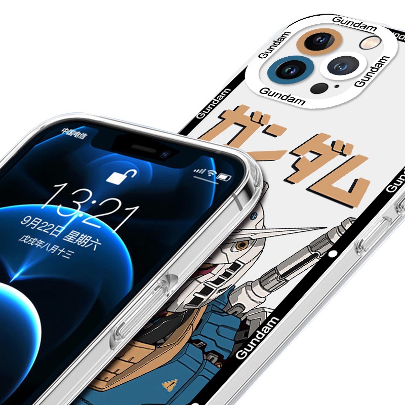 Gundam Phone Case Cool Mobile Suit Transparent New Customized Protective Case Personality Mecha Anime