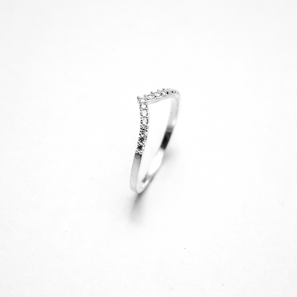 Nhẫn bạc nữ ATJ9038 dành cho nữ kiểu nguyệt quế đính đá ANTA Jewelry