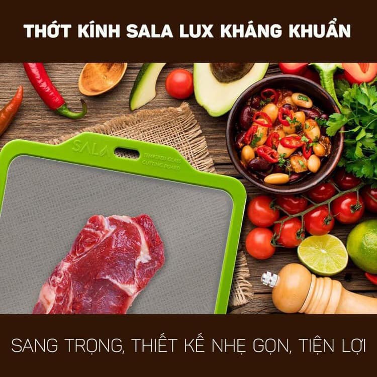 THỚT KÍNH CƯỜNG LỰC CAO CẤP SALA LUX TRONG SUỐT 2 MẶT