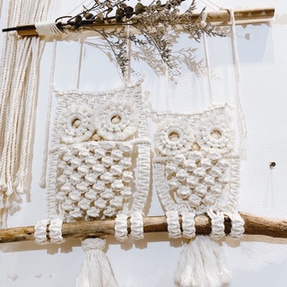 Cú treo macrame may mắn