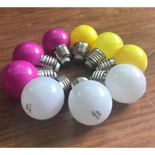 Bóng đèn LED tròn nhiều màu 2W